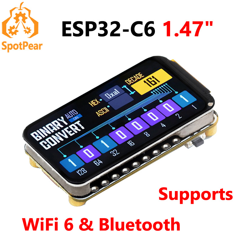 Display Epaper 2.9 - Waveshare ESP32-C6 1,47 inch displayontwikkelingsbord 172×320